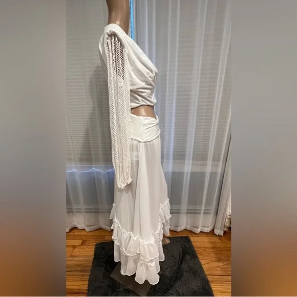 PatBo Plunge Lace Sleeve Maxi Dress - Picture 7 of 16